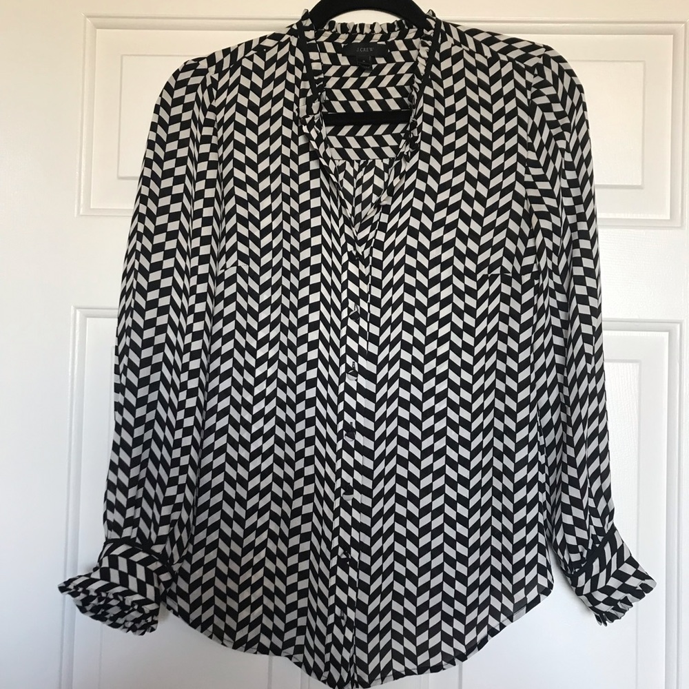 J. Crew Patterned Blouse